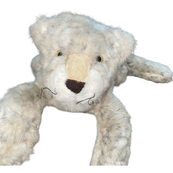 Dakin 1982 29" Plush Leopard Snowfoot Stuffed Animal Pillow Nursery USA Vintage - Picture 2 of 13